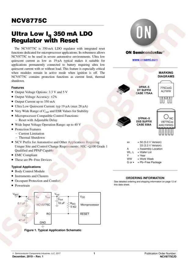 NCV8775CDT50RKG