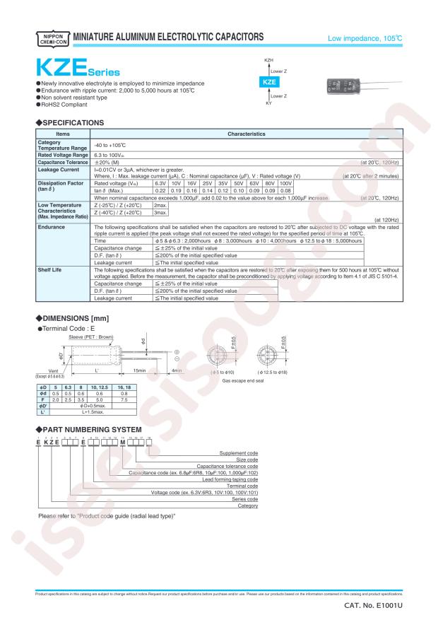 EKZE500ELL181MH20D