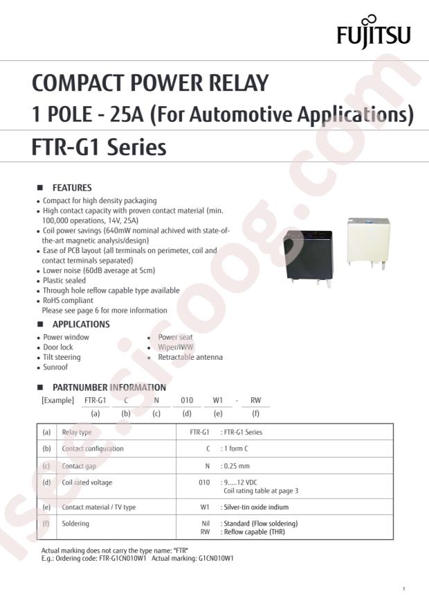 FTR-G1CN012W1-PH-F