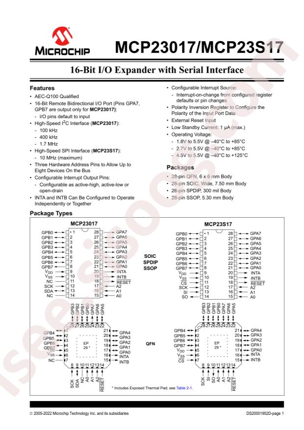 MCP23017-E/ML