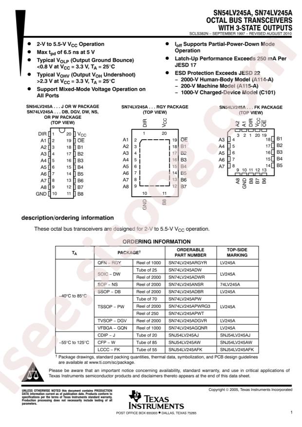 SN74LV245APWR