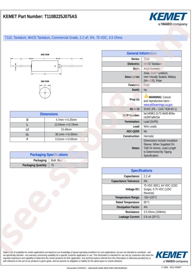 T110B225J075AS-0100