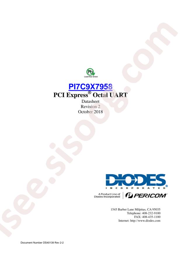 PI7C9X7958BNBE
