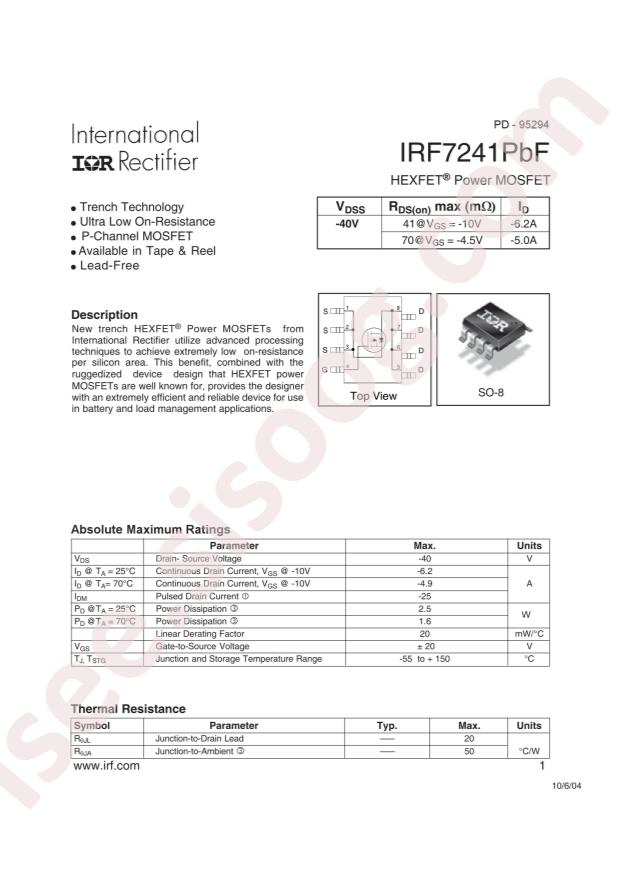 IRF7241TRPBF