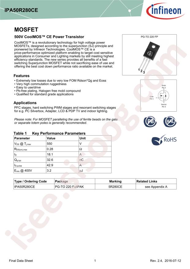 IPA50R280CEXKSA2