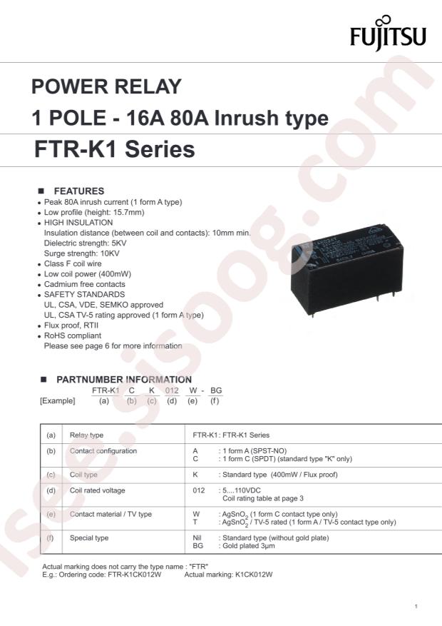 FTR-K1AK024T-SW