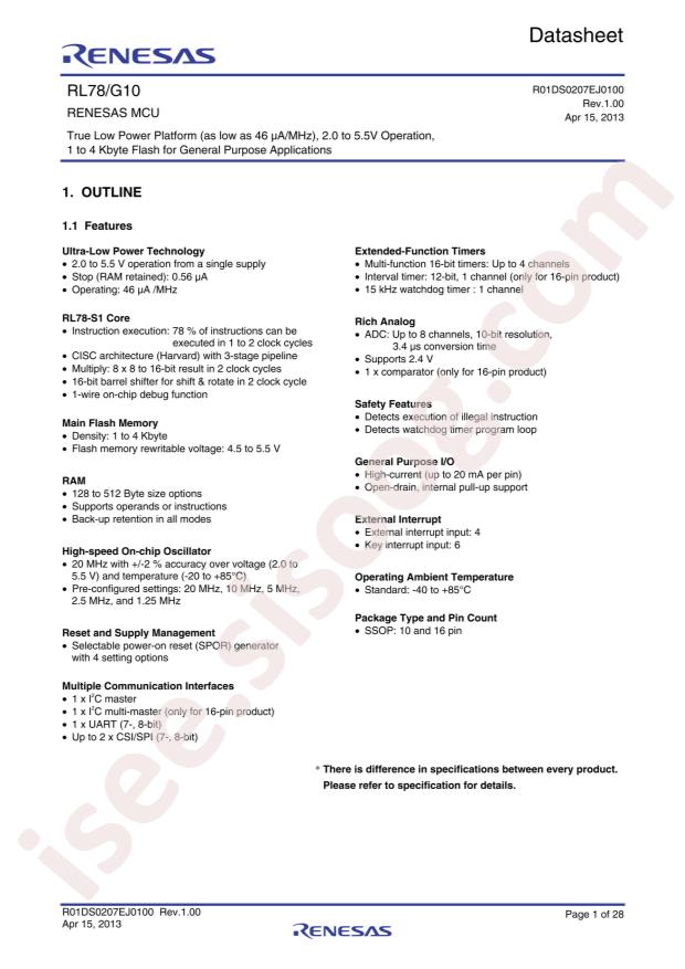 R5F10Y14DSP#30