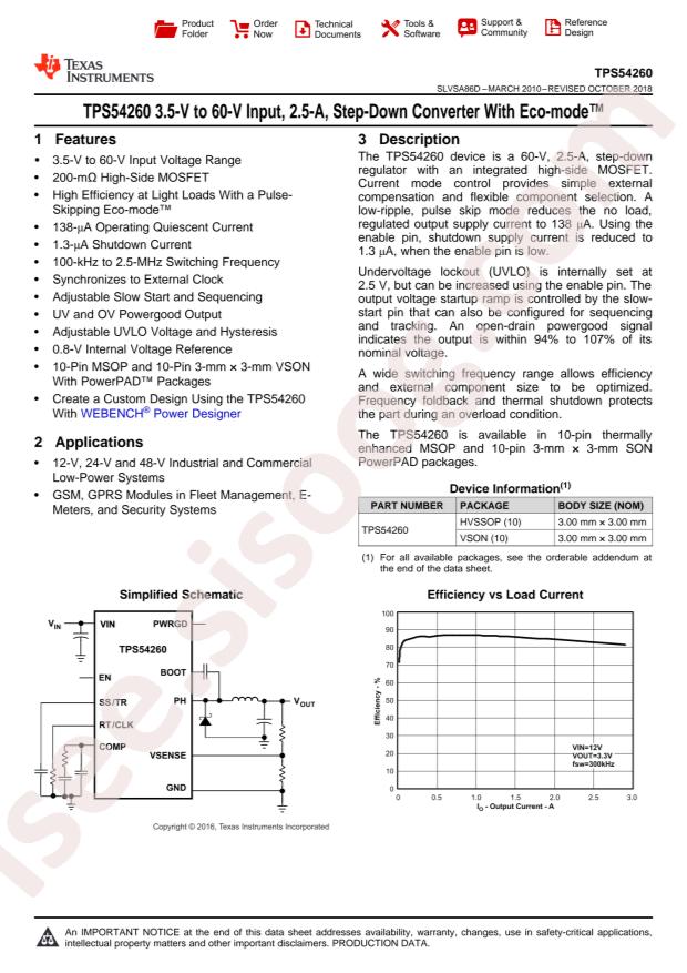 TPS54260DRCR