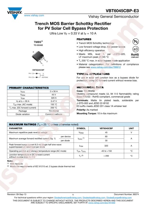 VBT6045CBP-E3/8W