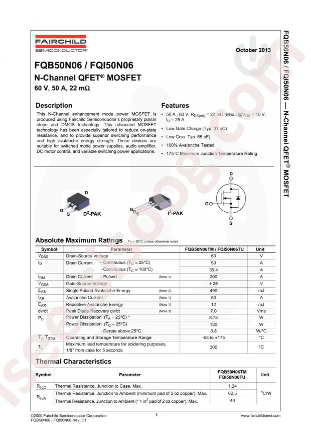 FQB50N06TM