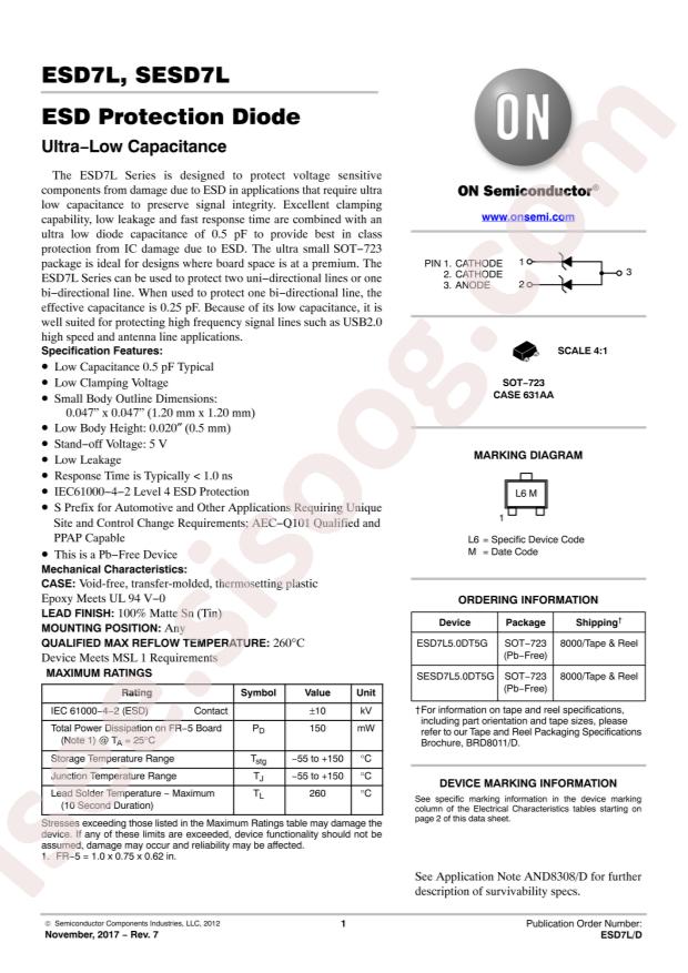 ESD7L5.0DT5G