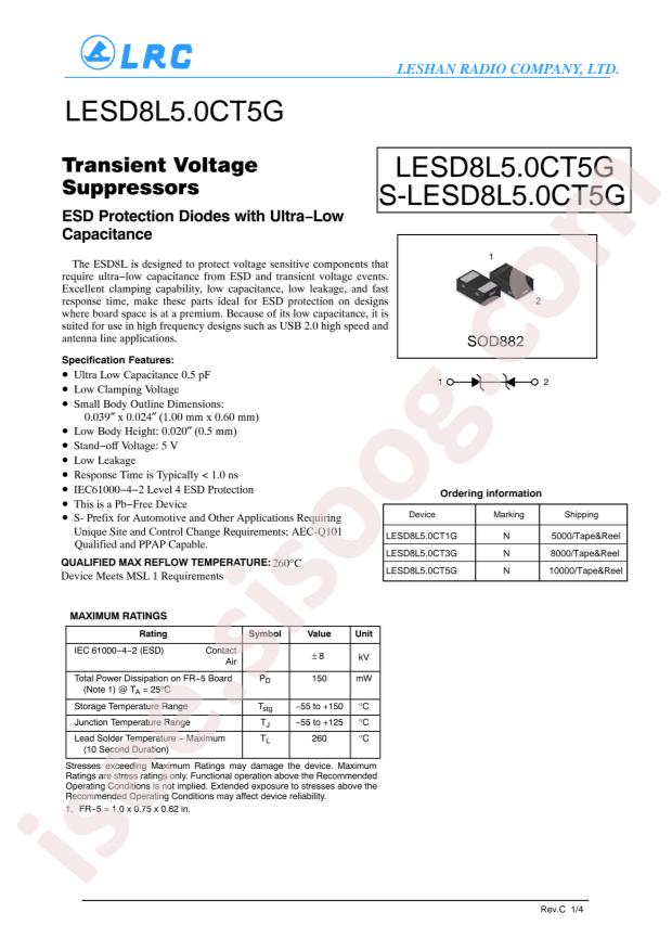LESD8L5.0CT5G