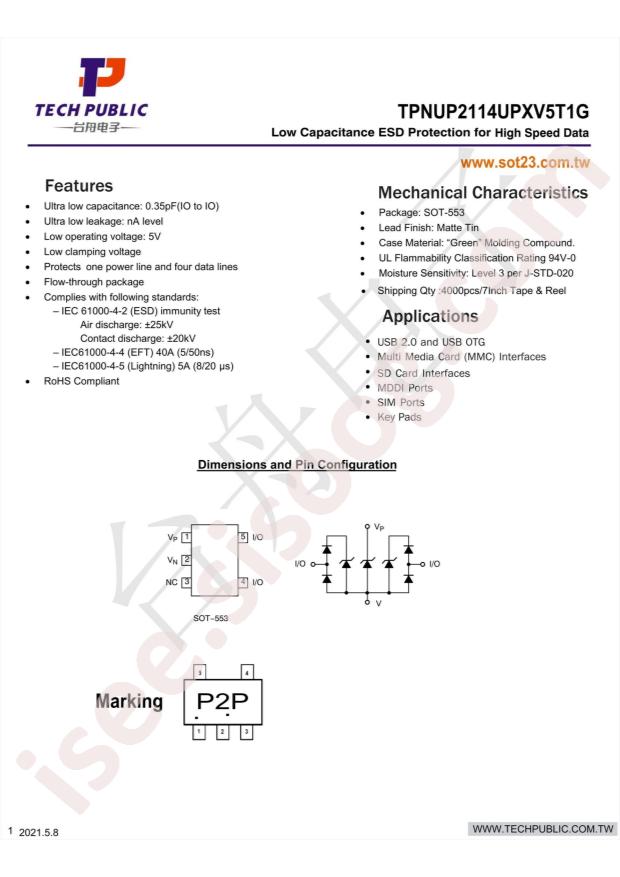 TPNUP2114UPXV5T1G