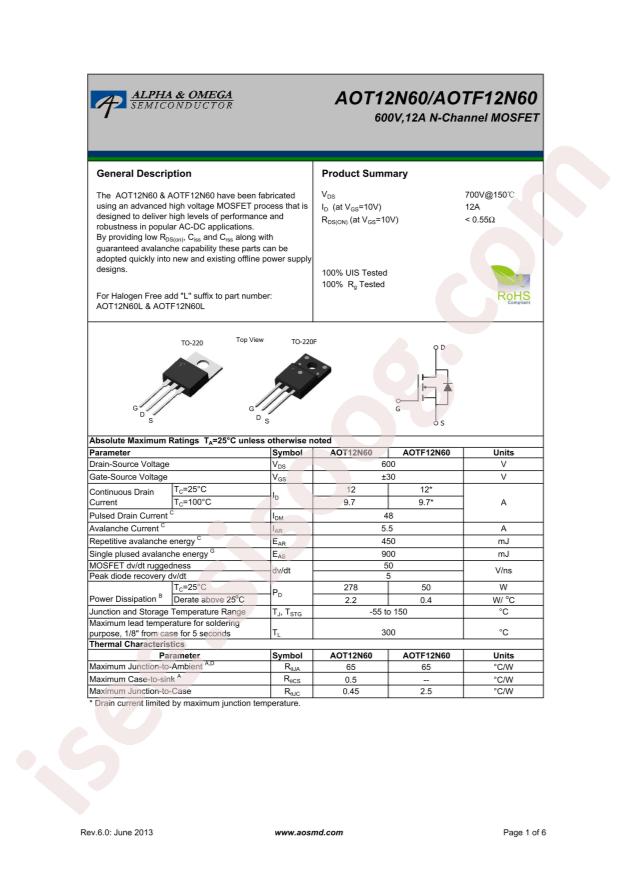 AOTF12N60