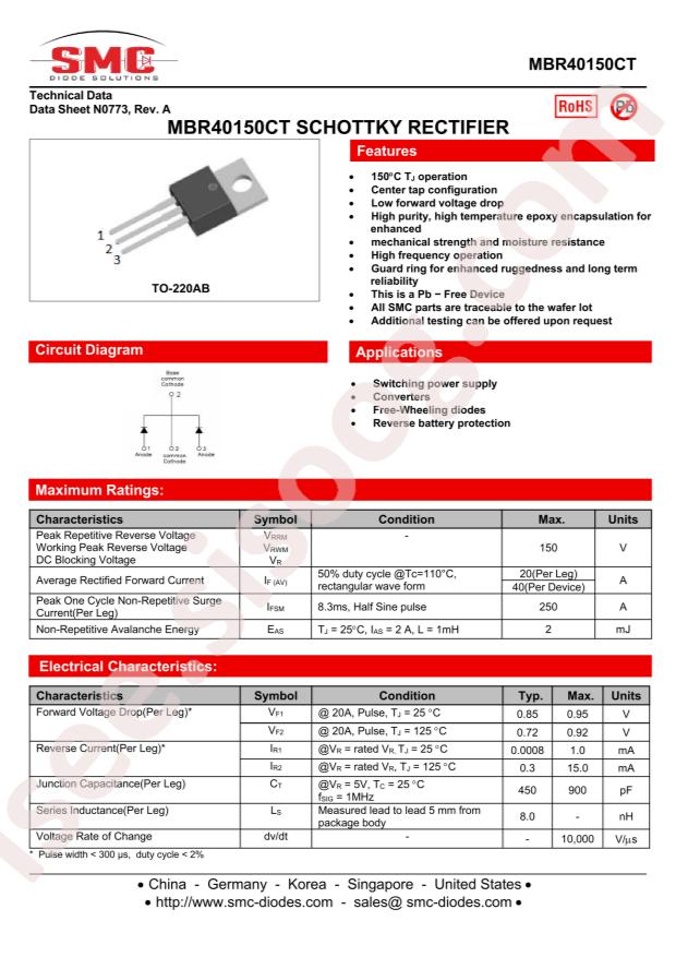 MBR40150CT