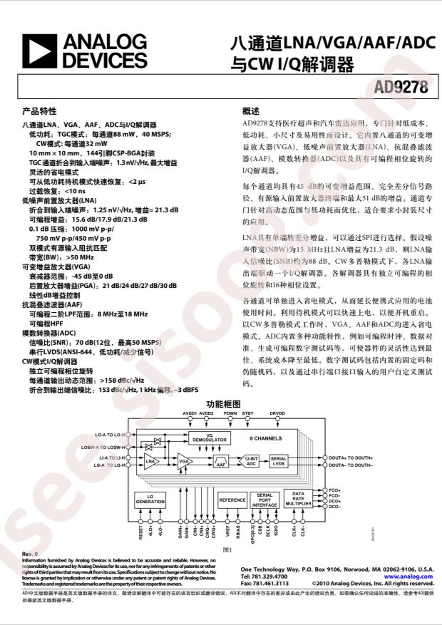 AD9278BBCZ