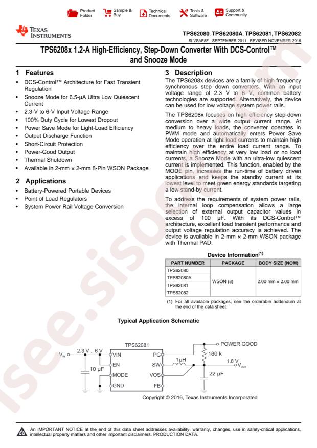 TPS62082DSGR