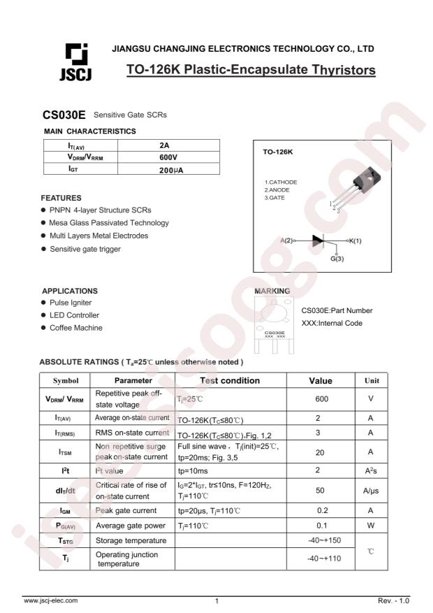 CS030E 30-60uA