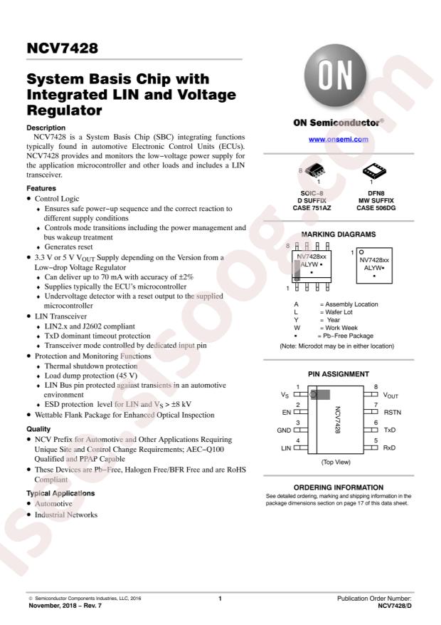 NCV7428D15R2G