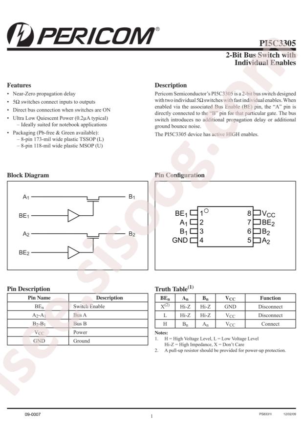 PI5C3305LE