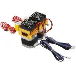 اکسترودر دو نازله MK8 پرینتر سه بعدی - 3D Printer MK8 Extruder Dual Nozzle