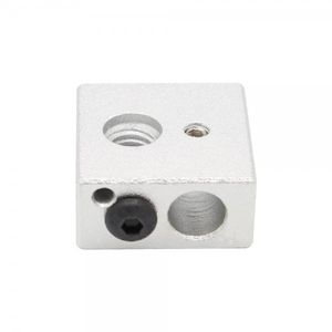 محفظه (بلوک) آلومینیومی هیتر پرینتر سه بعدی MK7/MK8 Aluminium Block 20x20x10mm