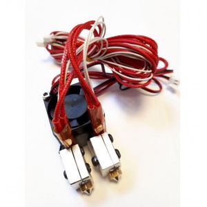 هات اند (HotEnd) ولکانو دوبل Dual Head Volcano Hotend