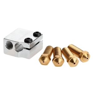 ست 4 تایی نازل ولکانو به همراه محفظه مخصوص Volcano Nozzle 0.6/0.8/1/1.2mm And Block Kit