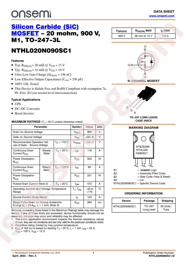 NTHL020N090SC1