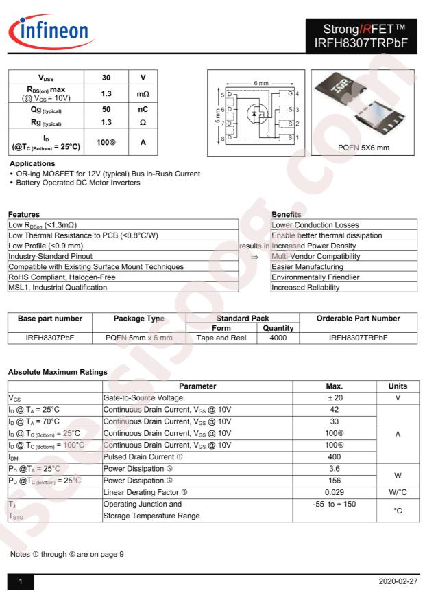 IRFH8307TRPBF