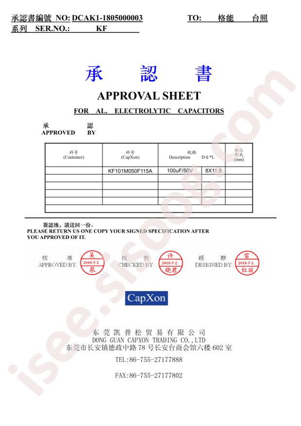 KF101M050F115A
