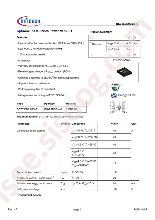 BSZ050N03MSG
