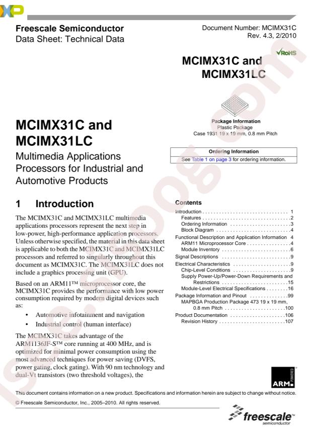 MCIMX31LCVMN4D