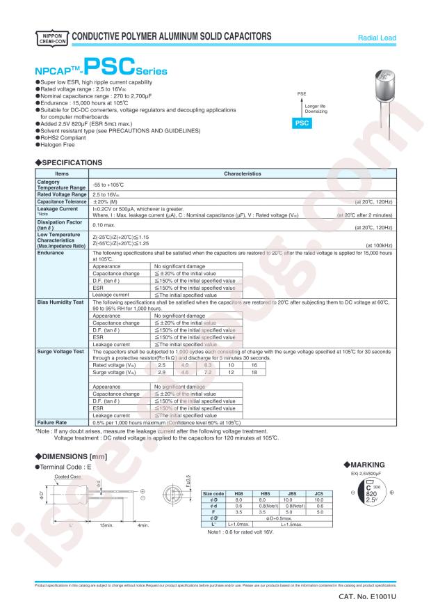 APSC2R5ELL152MHB5S