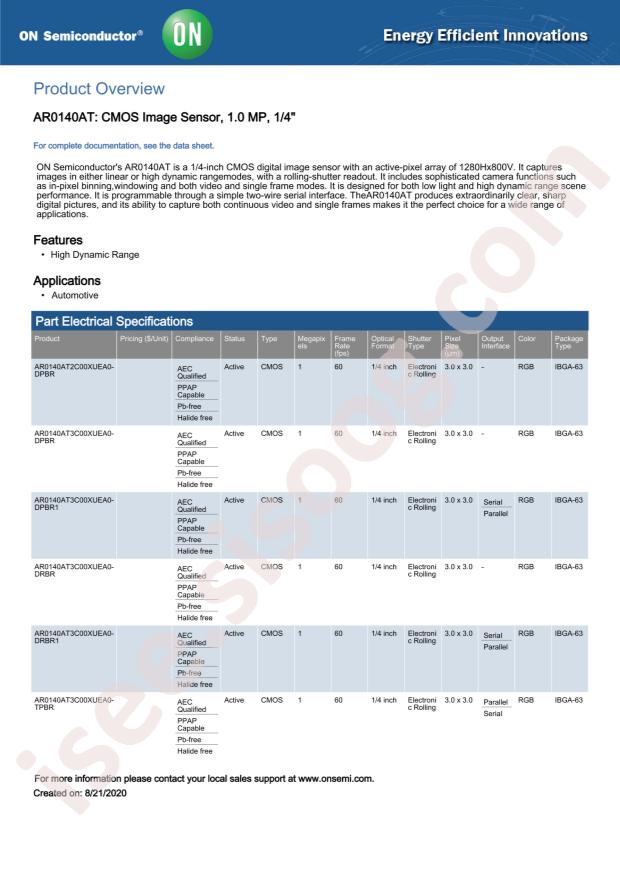 AR0140AT3C00XUEA0-DPBR