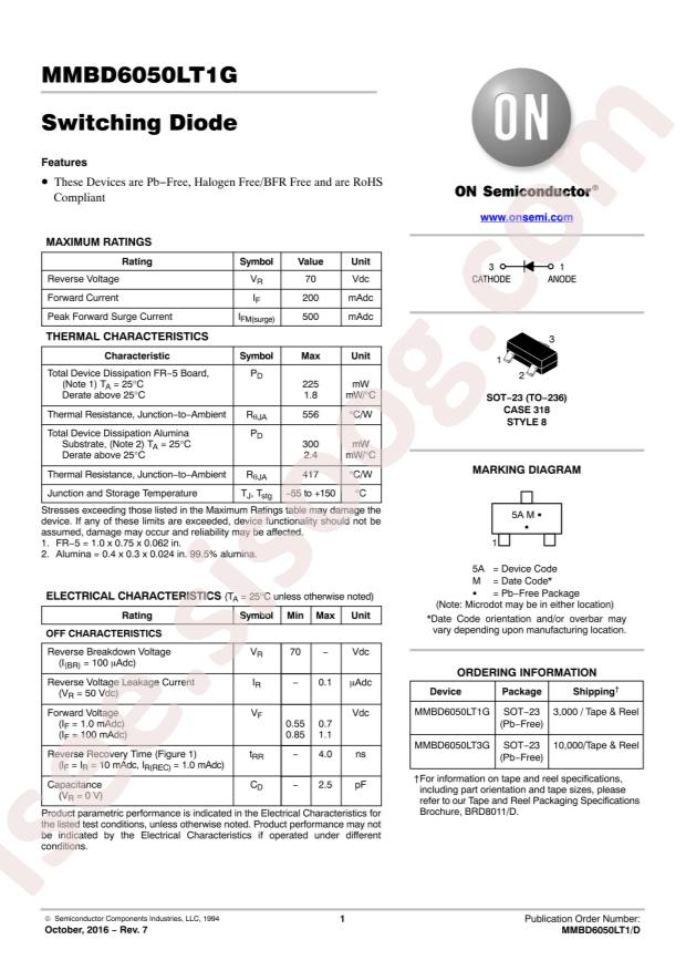 MMBD6050LT1G