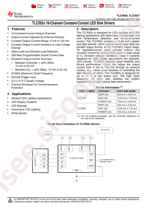 TLC5926IDBQR