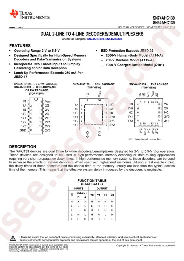 SN74AHC139DR
