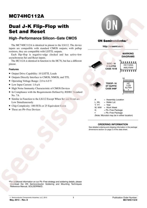 MC74HC112ADG