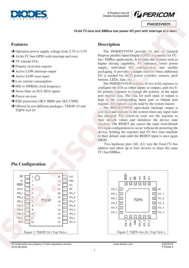 PI4IOE5V9535LEX