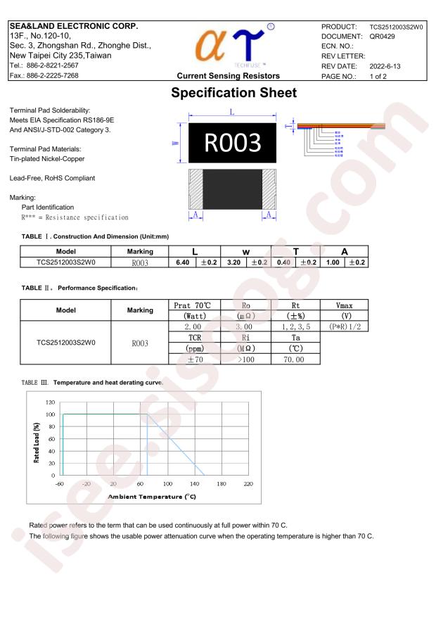 TCS2512003S2W0