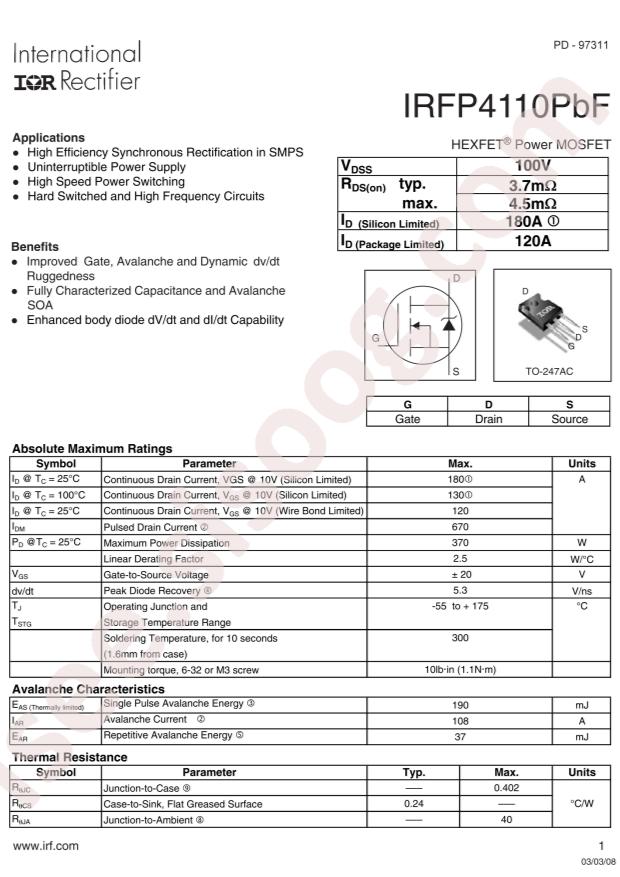IRFP4110PBF