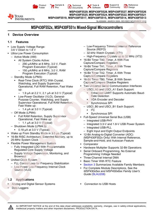 MSP430F5529IPN
