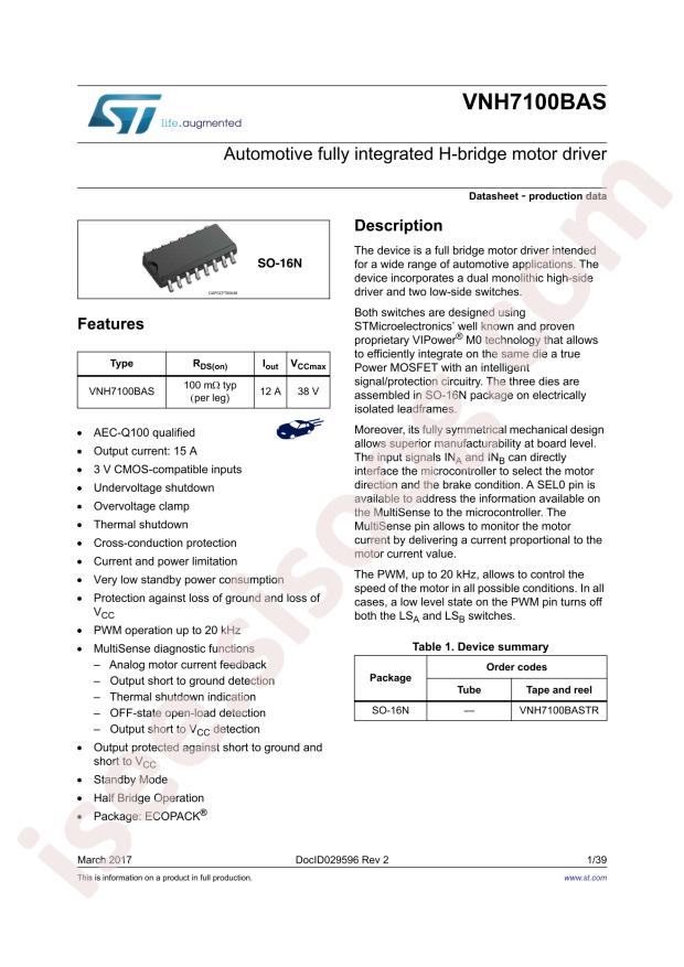 VNH7100BASTR