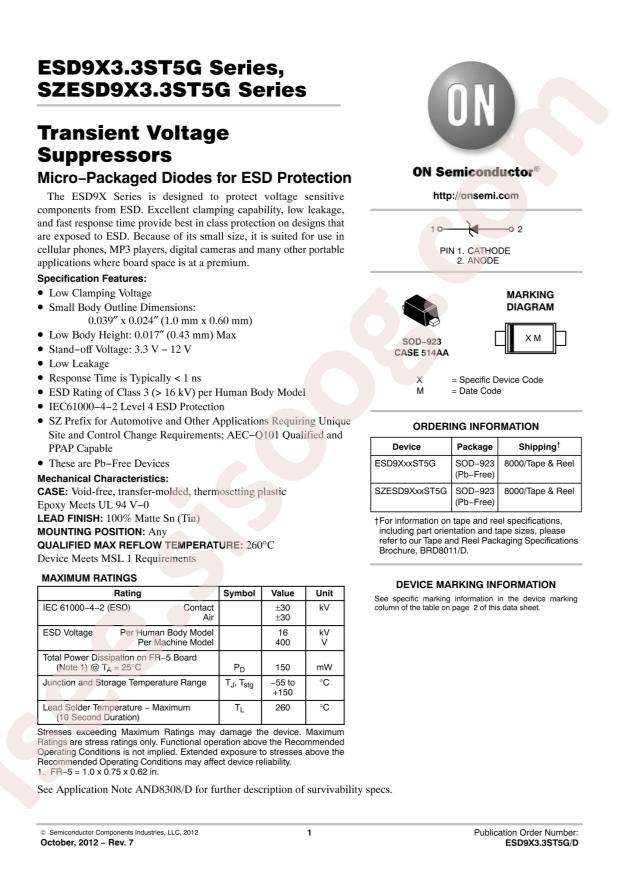 ESD9X12ST5G