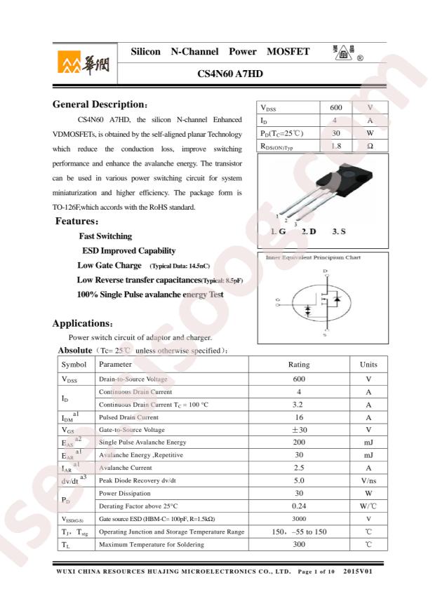 CS4N60A7HD