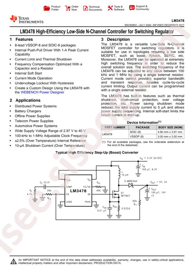 LM3478MA/NOPB