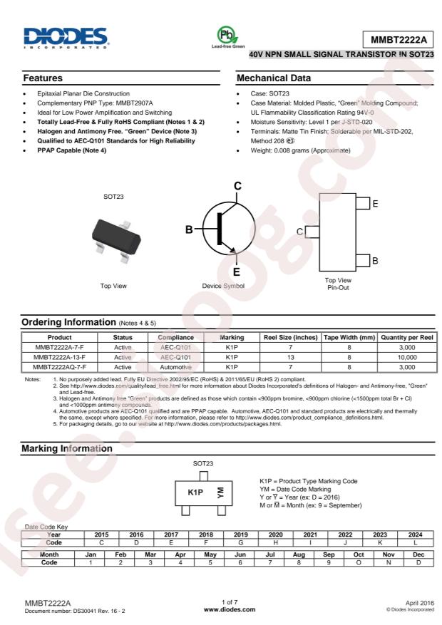 MMBT2222A-7-F