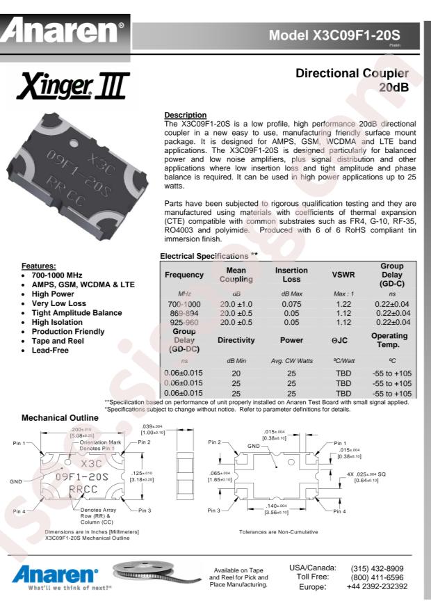 X3C09F1-20S