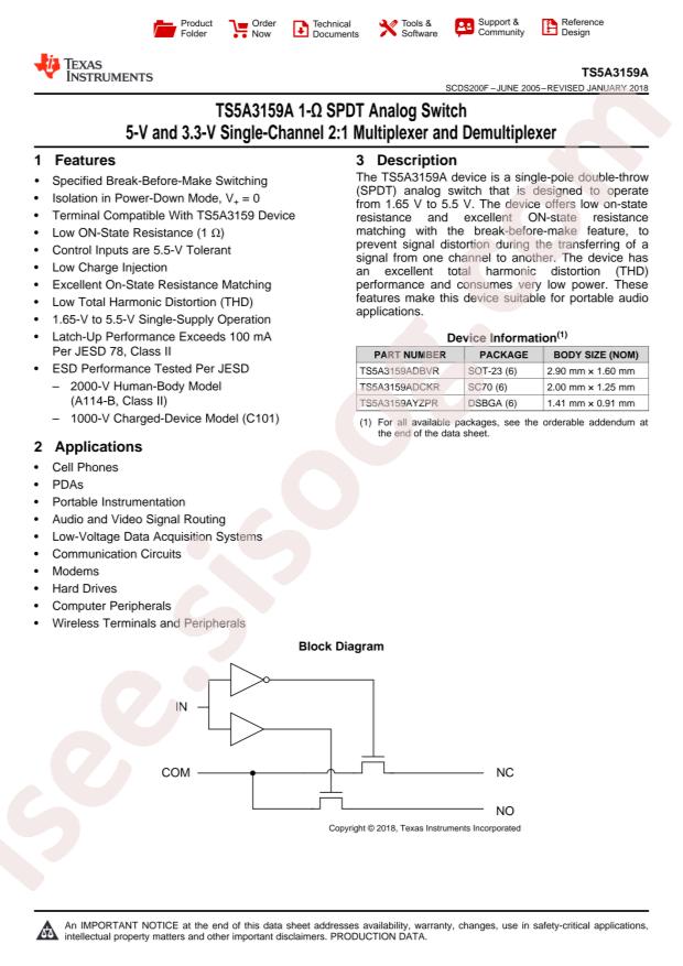 TS5A3159ADCKR